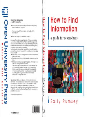 cover image of How to Find Information